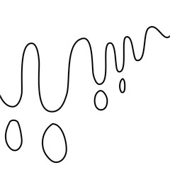 Fototapeta premium Melted Illustration Lines Vector 