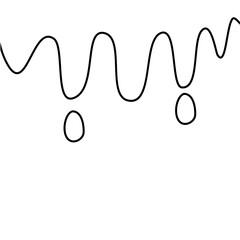 Melted Illustration Lines Vector 