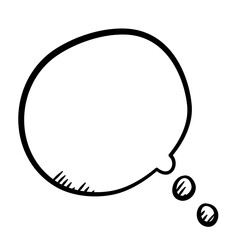 Speech Bubble Lines Vector Illustration 