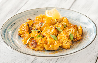 Garlic parmesan roasted cauliflower