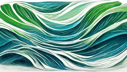 Green Flowing Pattern