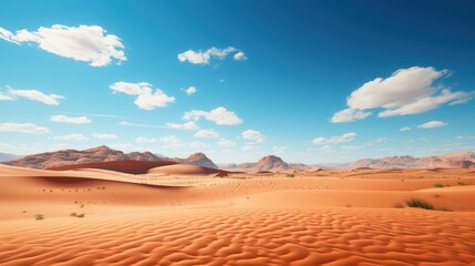 Fototapeta na wymiar Expansive desert sands under the sun