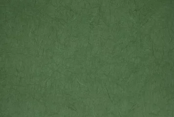 Fotobehang 緑色の和柄和紙背景 © azure