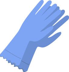 シンプルなゴム手袋