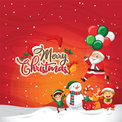 Naklejka premium Merry Christmas