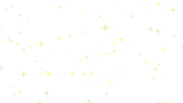 Picture of the twinkle glitter gold star sparkling behind white background