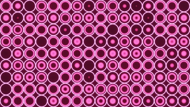 4K pink grid animation. Party or concert background. 3D rendering footage.