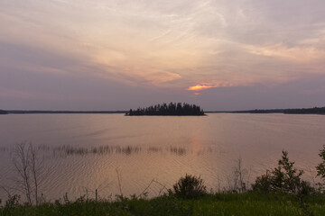 A Beautiful Evening at Astotin Lake