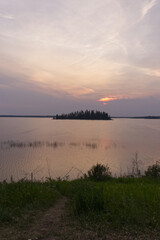 A Beautiful Evening at Astotin Lake