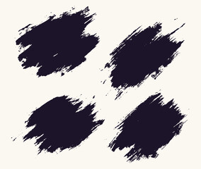 Grunge vector black brush illustration background