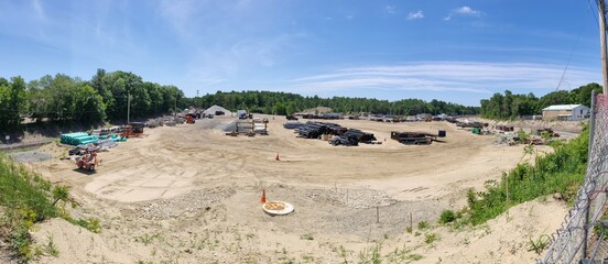 Construction of Middleboro Commuter Rail Station