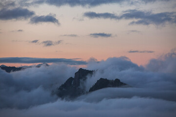 sunrise in the mountains