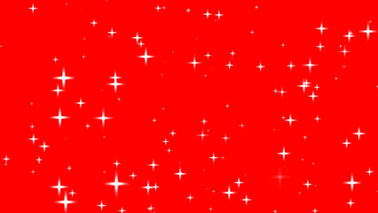 Picture of the twinkle glitter white star sparkling behind red background