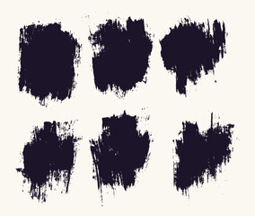 Collection of black grunge texture