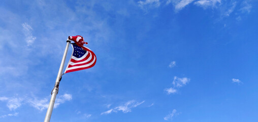 American Flag in the wind