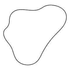 Fototapeta premium abstract blobs outline for background