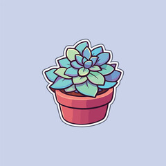 crassula sticker cool colors kawaii clip art illustration