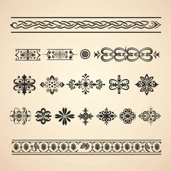 Fototapeta premium nature leaves symbol icon vector flower tree set collection organic logo illustration floral branch