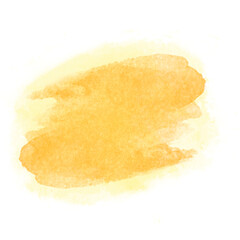 Watercolor yellow & orange background. watercolor background with clouds icons collection isolated on white background.