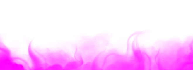 Colorful smoke. Misty fog effect texture overlays for text or space.  Isolated transparent background