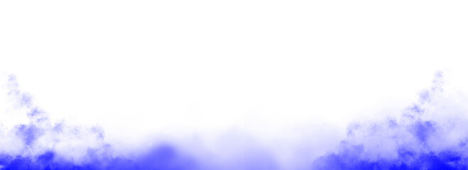 Colorful smoke. Misty fog effect texture overlays for text or space.  Isolated transparent background