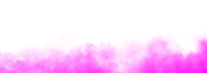 Colorful smoke. Misty fog effect texture overlays for text or space.  Isolated transparent background