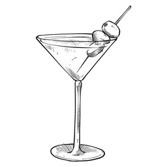 Lemon iced drink handdrawn illustration