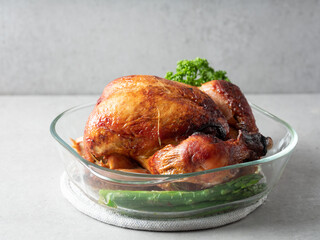roasted chicken with vegetables