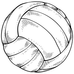 Volleyball handdrawn illustration