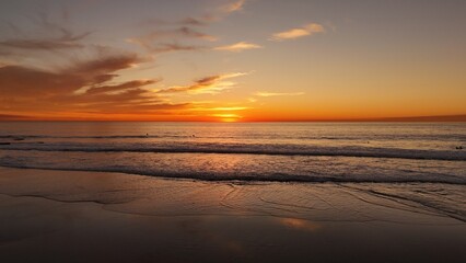 Obraz premium sunset at the beach