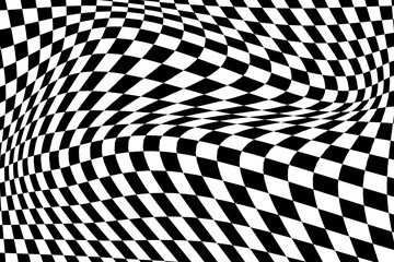 Abstract checkered pattern moving seamless background