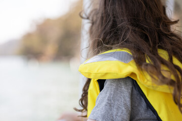 Girl in a lifejacket