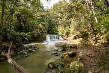 Waitangi Stream Cascade Falls and Omeru Scenic Beauty: A Northland Gem on the Kaipara Coast, New...