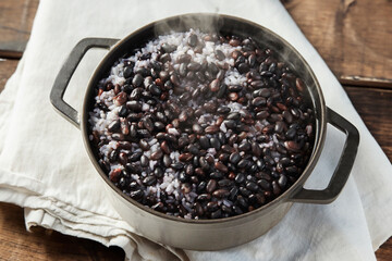 Rice Cooked in an Iron Pot