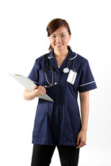 Portrait of a happy Asian Female Nurse