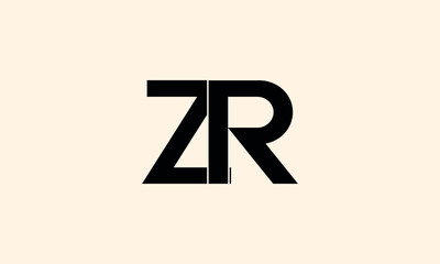 ZR, RZ, Abstract Letters Logo