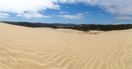 Cape Reinga Iconic Te Paki Giant Sand Dunes: A Natural Wonder and Tourist Attraction in Northland, New Zealand