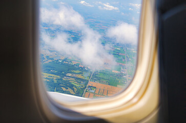 Fototapeta premium View from Air Asia Flight Air Asiaのフライトからの景色