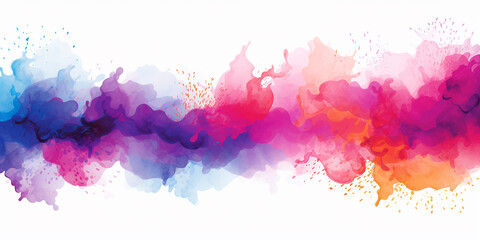 Artistic Watercolor Strokes: Create a background with colorful watercolor-style splashes