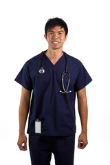 Portrait of an Asian Male Doctor or nurse.