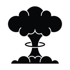 Bomb explosion icon vector on trendy design