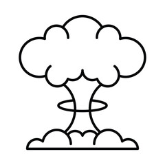 Bomb explosion icon vector on trendy design