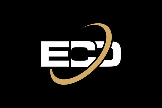 ECD creative letter logo design vector icon illustration