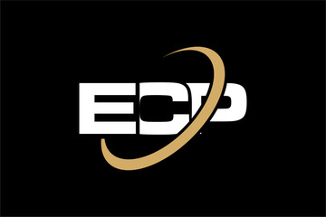 ECP creative letter logo design vector icon illustration