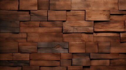 Obraz premium wooden bricks wall background