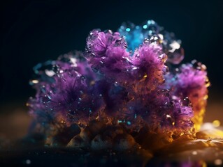 Statice flower made of crystals
