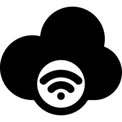 Storage database icon symbol vector image. Illustration of the cloud storage management design image