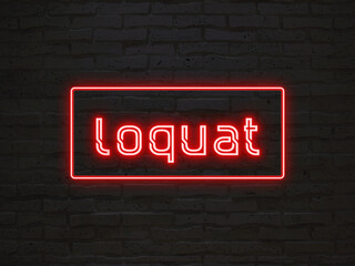 loquat のネオン文字