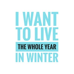 Winter Quote Illustration