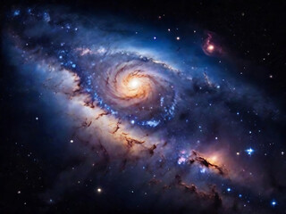 Naklejka na ściany i meble galaxy in space